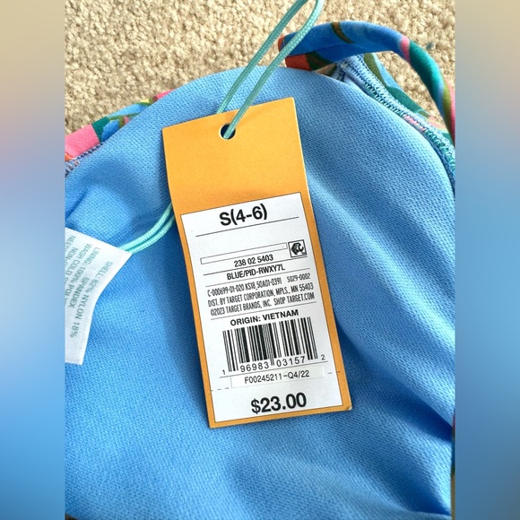 NWT Kona Sol Colorful Two Piece Bikini, Size Small - Picture 5 of 7